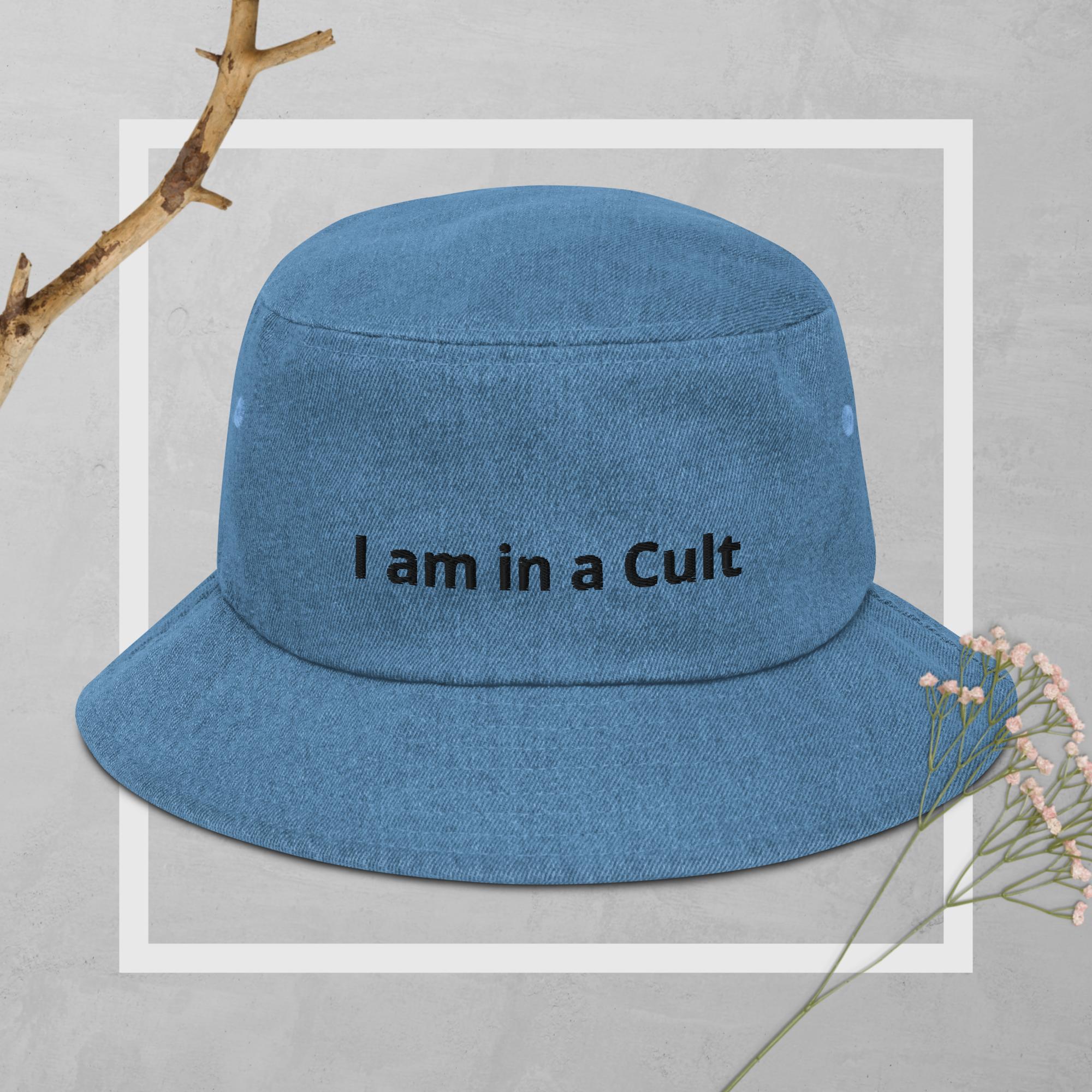 [ LMC]★24SS★韓国人気★VINTAGE DENIM FN BUCKET HAT VINTAGE DENIM FN BUCKET HAT dark blue ハット
